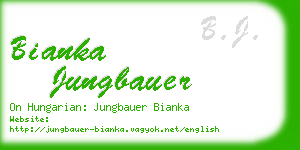bianka jungbauer business card